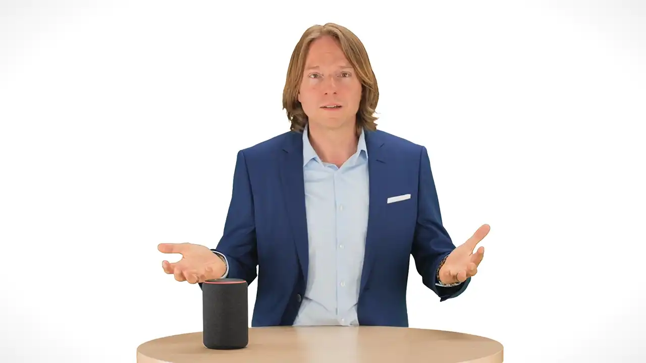 a man in a blue suit